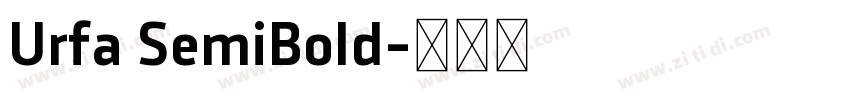 Urfa SemiBold字体转换